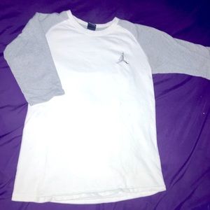 Jordan “baseball tee” style t-shirt. Thick/quality